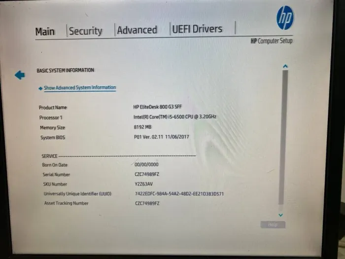 Комп'ютер Б-клас HP EliteDesk 800 G3 SFF / Intel Core i5-6500 (4 ядра по 3.2 - 3.6 GHz) / 8 GB DDR4 / 500 GB HDD / Intel HD Graphics 530 / DisplayPort б/в - зображення 7