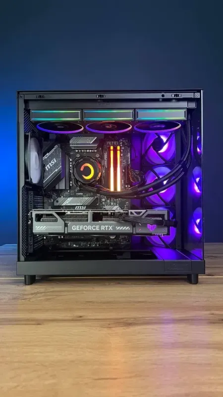 Збірка на замовлення: ігровий ПК NZXT H6 Flow Tower / AMD Ryzen 7 7800X3D (8 (16) ядер по 4,2 - 5,0 ГГц) / 32 ГБ DDR5 / 1000 ГБ SSD M.2 / nVidia GeForce RTX 5070, 12 ГБ GDDR7, 192-bit / 750 Вт - зображення 8