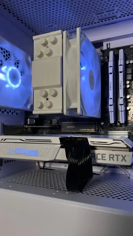 Збірка під замовлення: ігровий ПК Cougar Uniface Mini RGB White Tower / AMD Ryzen 5 5600 (6 (12) ядер по 3.5 - 4.4 GHz) / 32 GB DDR4 / 1000 GB SSD M.2 / nVidia GeForce RTX 3070, 8 GB GDDR6, 256-bit / 650W б/в - зображення 8