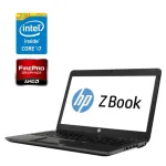 Мобільна робоча станція HP ZBook 14 G2 / 14" (1920x1080) IPS / Intel Core i7-5600U (2 (4) ядра по 2.6 - 3.2 GHz) / 16 GB DDR3 / 256 GB SSD + 500 GB HDD / AMD FirePro M4150, 1 GB GDDR5, 128-bit / WebCam б/в
