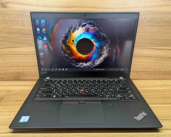Ультрабук Lenovo ThinkPad x390 / 13.3" (1920x1080) IPS Touch / Intel Core i7-8565U (4 (8) ядра по 1.8 - 4.6 GHz) / 8 GB DDR4 / 512 GB SSD / Intel UHD Graphics / WebCam / TouchID / Windows 10 б/в - зображення 2