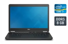 Ультрабук Dell Latitude E7450 / 14" (1920x1080) IPS / Intel Core i7-5600U (2 (4) ядра по 2.6 - 3.2 GHz) / 8 GB DDR3 / 256 GB SSD / Intel HD Graphics 5500 / WebCam / HDMI / Windows 10 б/в