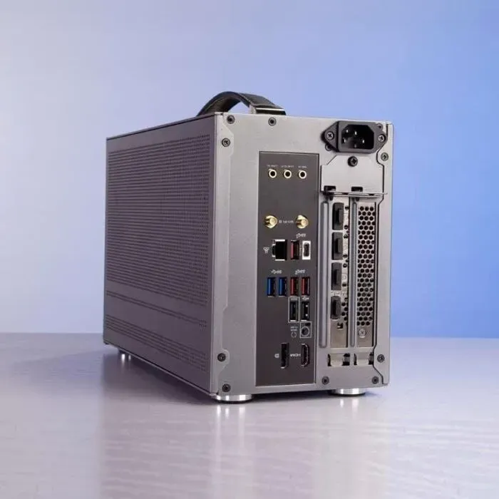 Ігровий ПК Hunter MINI I100G PRO MESH Tower / AMD Ryzen 5 5500 (6 (12) ядер по 3,6 - 4,2 ГГц) / 16 ГБ DDR4 / 480 ГБ SSD / AMD Radeon RX 6600, 8 ГБ GDDR6, 128-біт - зображення 4