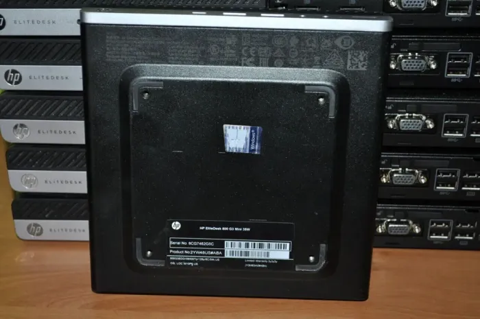 Неттоп HP EliteDesk 800 G3 Desktop Mini USFF / Intel Core i5-6500T (4 ядра по 2.5 - 3.1 GHz) / 8 GB DDR4 / 120 GB SSD / Intel UHD Graphics 630 / Windows 11 Pro / Блок живлення б/в - зображення 13