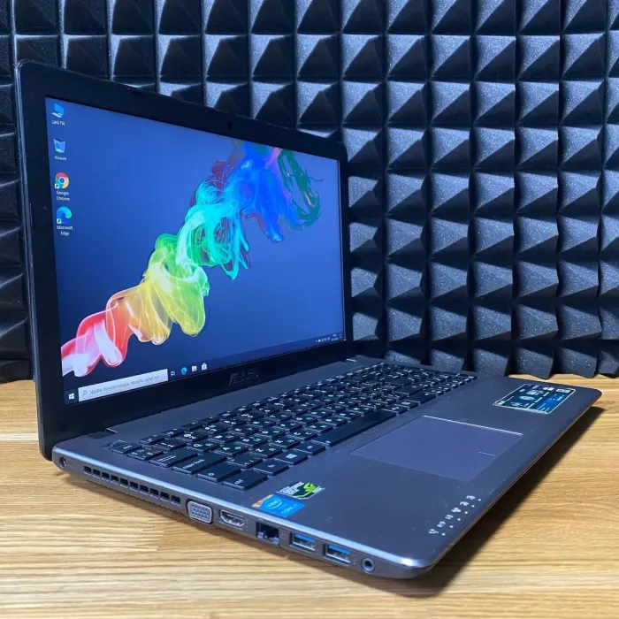 Ноутбук Б-клас Asus F550J / 15.6" (1920x1080) TN / Intel Core i7-4710HQ (4 (8) ядра по 2.5 - 3.5 GHz) / 12 GB DDR3 / 128 GB SSD / nVidia GeForce GTX 850M, 2 GB GDDR3, 128-bit / WebCam / DVD-ROM б/в - зображення 3