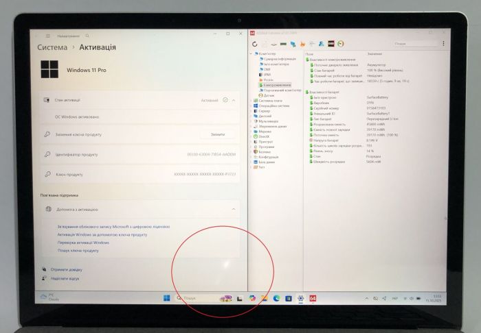 Ультрабук Б-клас Microsoft Surface Laptop 4 1958 / 13.5" (2256x1504) IPS Touch / AMD Ryzen 5 4680U (6 (12) ядер по 2.2 - 4.0 GHz) / 8 GB DDR4 / 256 GB SSD NVMe / AMD Radeon RX Vega 7 Graphics / WebCam / Win 11 Pro б/в - зображення 10