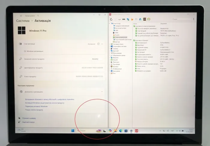 Ультрабук Б-клас Microsoft Surface Laptop 4 1958 / 13.5" (2256x1504) IPS Touch / AMD Ryzen 5 4680U (6 (12) ядер по 2.2 - 4.0 GHz) / 8 GB DDR4 / 256 GB SSD NVMe / AMD Radeon RX Vega 7 Graphics / WebCam / Win 11 Pro б/в - зображення 10