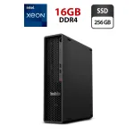 Комп'ютер класу B Lenovo ThinkStation P340 SFF / Intel Xeon W-1250 (6 (12) ядер по 3,3 - 4,7 ГГц) / 16 ГБ DDR4 / 256 ГБ SSD / Intel UHD Graphics P630 / COM-порт / DisplayPort б/в