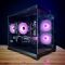 Збірка на замовлення: ігровий ПК Gamdias Aura GC10M ARGB Black Tower / AMD Ryzen 5 5600 (6 (12) ядер по 3,5 - 4,4 ГГц) / 16 ГБ DDR4 / 1000 ГБ SSD M.2 / nVidia GeForce RTX 5060, 8 ГБ GDDR7, 128-bit / 650W