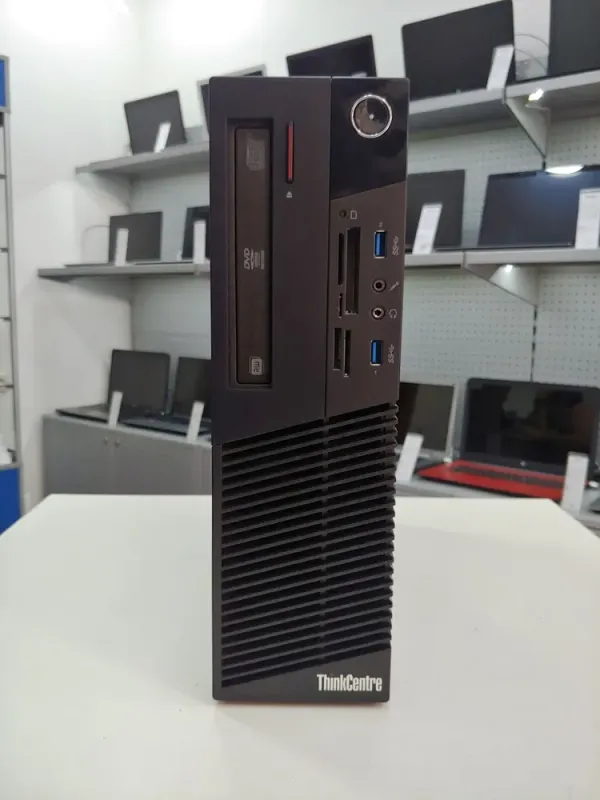 ПК Lenovo ThinkCentre M93p SFF / Intel Core i5-4590 (4 ядра 3,3 - 3,7 ГГц) / 8 ГБ DDR3 / 500 ГБ HDD / nVidia GeForce GT 620M, 1 ГБ DDR3, 64-біт / DVD-RW / Win 10 Home б/в - зображення 2