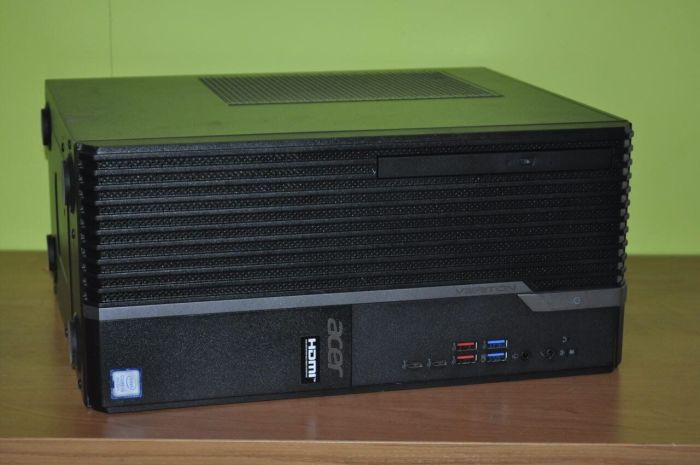 Комп'ютер Б-класу Acer Veriton S4660G Tower / Intel Core i5-8400 (6 ядер по 2,8 - 4,0 ГГц) / 12 ГБ DDR4 / 256 ГБ SSD / Intel UHD Graphics 630 / Windows 11 Pro б/в - изображение 2