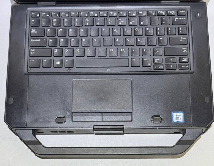Захищений ноутбук Б-класу Dell Latitude 5424 Rugged / 14" (1920x1080) IPS / Intel Core i5-8350U (4 (8) ядра по 1.7 - 3.6 GHz) / 16 GB DDR4 / 256 GB SSD / Intel UHD Graphics 620 / WebCam б/в - зображення 2