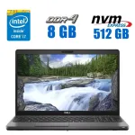 Ультрабук Б-клас Dell Latitude 5501 / 15.6" (1920x1080) TN / Intel Core i7-9850H (6 (12) ядра по 2.6 - 4.6 GHz) / 8 GB DDR4 / 512 GB SSD M.2 / Intel UHD Graphics 630 / WebCam / Win 10 Pro Lic б/в