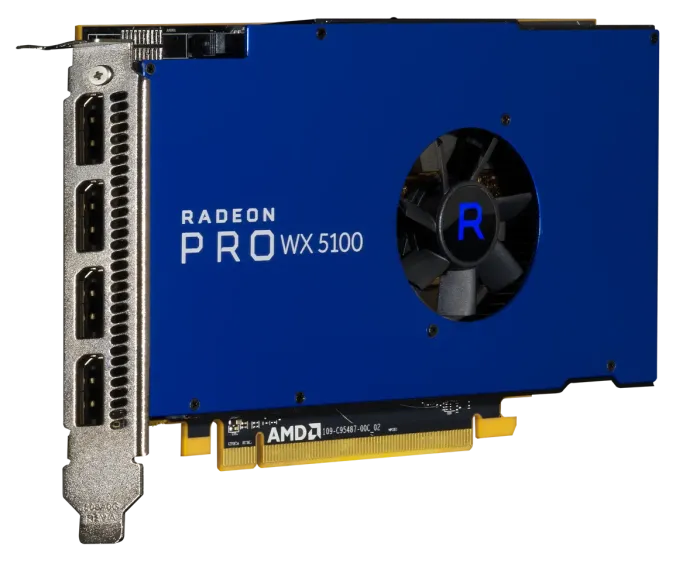Дискретна відеокарта AMD Radeon Pro WX 5100, 8 GB GDDR5, 256-bit / 4x DisplayPort б/в - зображення 1