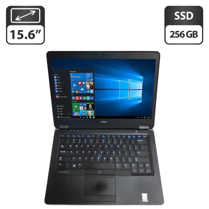 Ноутбук Dell Latitude E7440 / 14" (1366x768) TN / Intel Core i5-4310U (2 (4) ядра по 2.0 - 3.0 GHz) / 8 GB DDR3 / 256 GB SSD / Intel HD Graphics 4400 / WebCam / DVD-ROM б/в - зображення 1