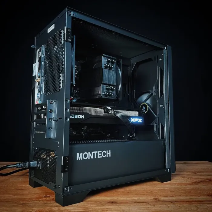 Збірка на замовлення: ігровий ПК Montech Air 100 Lite Tower / AMD Ryzen 5 7500F (6 (12) ядер по 3,7 - 5,0 ГГц) / 32 ГБ DDR5 / 1000 ГБ SSD M.2 / AMD Radeon RX 9060 XT, 16 ГБ GDDR6, 128-біт / 650 Вт - зображення 6