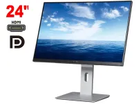 Монітор Dell UltraSharp U2415 / 24" (1920x1200) IPS / 2x HDMI, 3x DP, 6x USB 3.0, 1x Audio / VESA 100x100 / Pivot б/в