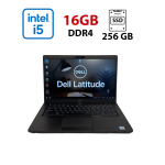 Ультрабук Б-клас Dell Latitude 5400 / 14" (1920x1080) IPS / Intel Core i5-8265U (4 (8) ядра по 1.6 - 3.9 GHz) / 16 GB DDR4 / 256 GB SSD / AMD Radeon 550X, 2 GB GDDR5, 64-bit / WebCam б/в