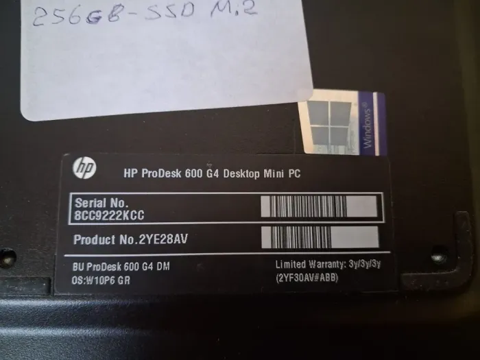 Неттоп HP ProDesk 600 G4 USFF / Intel Core i5-8500T (6 ядер по 2.1 - 3.5 GHz) / 8 GB DDR4 / 256 GB SSD / Intel UHD Graphics 630 / DisplayPort б/в - зображення 4