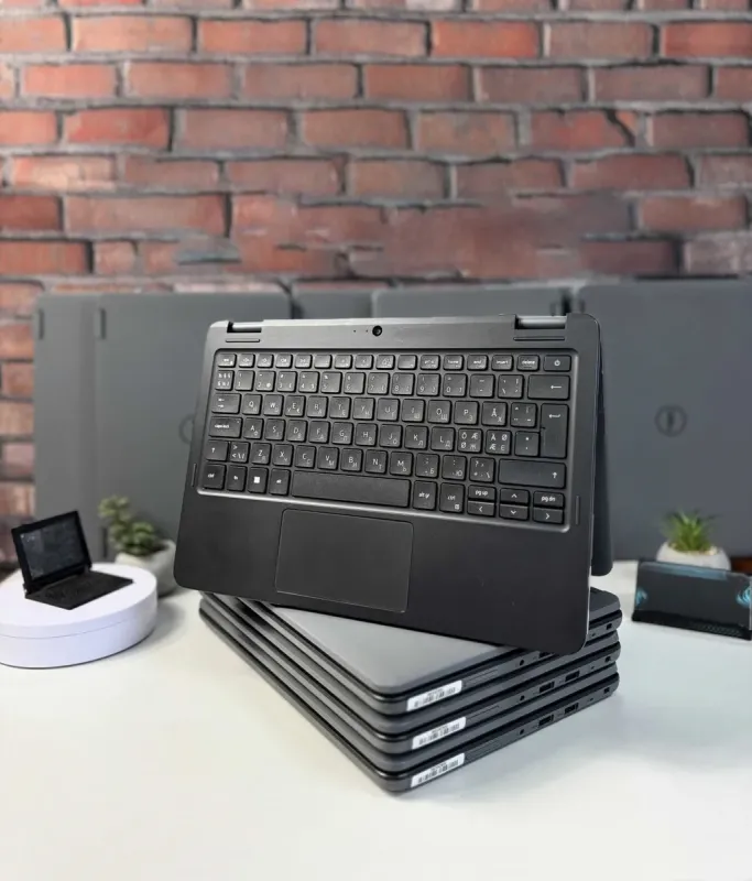 Ноутбук-трансформер Dell Latitude 3120 2-в-1 / 11,6" (1366x768) IPS Touch / Intel Pentium Silver N6000 (4 ядра по 1,1 - 3,3 ГГц) / 4 ГБ DDR4 / 120 ГБ SSD / Intel UHD Graphics / WebCam / Windows 11 б/в - зображення 3