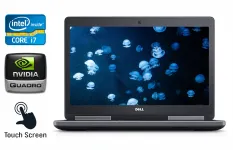 Мобільна робоча станція Б-клас Dell Precision 7520 / 15.6" (1920x1080) IPS Touch / Intel Core i7-7820HQ (4 (8) ядра по 2.9 - 3.9 GHz) / 16 GB DDR4 / 512 GB SSD / nVidia Quadro M1200, 4 GB GDDR5, 256-bit / WebCam / HDMI б/в