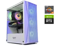 Ігровий ПК DarkFlash White Tower / AMD Ryzen 5 7500F (6 (12) ядер по 3.7 - 5.0 GHz) / 32 GB DDR5 / 1000 GB SSD M.2 / nVidia GeForce RTX 4060, 8 GB GDDR6, 128-bit / 850W б/в