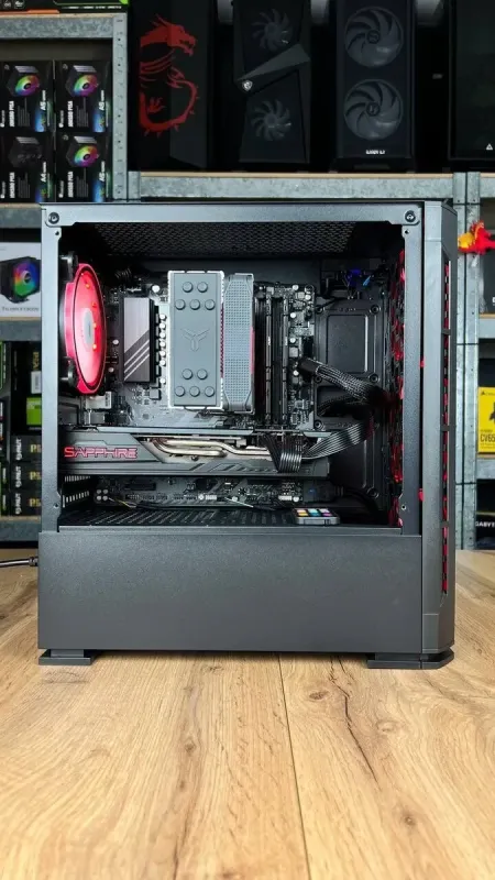 Збірка під замовлення: комп'ютер 2E Gaming PC Case Calleo GB700 Tower / AMD Ryzen 5 7500F (6 (12) ядер по 3.7 - 5.0 GHz) / 16 GB DDR4 / 1000 GB SSD M.2 / AMD Radeon RX 5700 XT, 8 GB GDDR6, 256-bit / 650W б/в - зображення 5