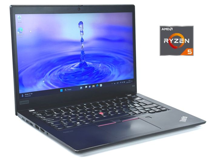 Ультрабук Lenovo ThinkPad X13 Gen 1 / 13.3" (1920x1080) IPS / AMD Ryzen 5 Pro 4650U (6 (12) ядер по 2.1 - 4.0 GHz) / 16 GB DDR4 / 256 GB SSD / AMD Radeon Vega Graphics / WebCam / Windows Lic б/в - зображення 1