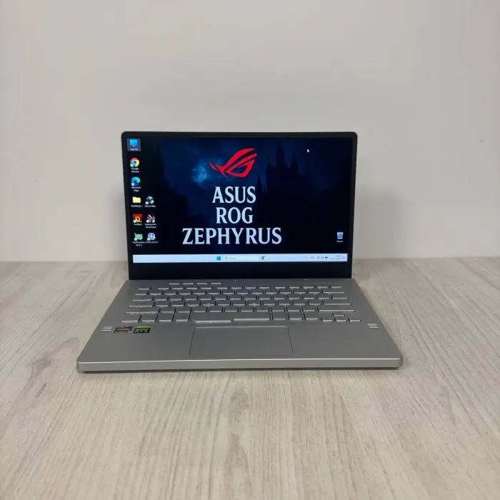 Ігровий ноутбук Asus ROG Zephyrus G14 GA401QM / 14" (1920x1080) IPS / AMD Ryzen 7 5800HS (8 (16) ядер по 2,8 - 4,4 ГГц) / 16 ГБ DDR4 / 512 ГБ SSD / nVidia GeForce RTX 3060, 6 ГБ GDDR6, 192-біт б/в - зображення 2