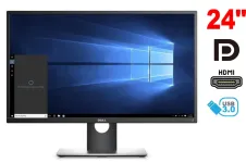 Монітор Широкоформатний Dell P2417H / 24" (1920x1080) IPS / 1x HDMI, 1x DP, 1x VGA, 2x USB 3.0, 2x USB 2.0 / VESA 100x100 б/в