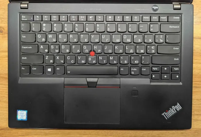 Ультрабук Б-клас Lenovo ThinkPad T480s / 14" (1920x1080) IPS / Intel Core i5-8350U (4 (8) ядра по 1.7 - 3.6 GHz) / 16 GB DDR4 / 480 GB SSD / Intel UHD Graphics 620 / WebCam / Fingerprint / Windows 10 б/в - зображення 3