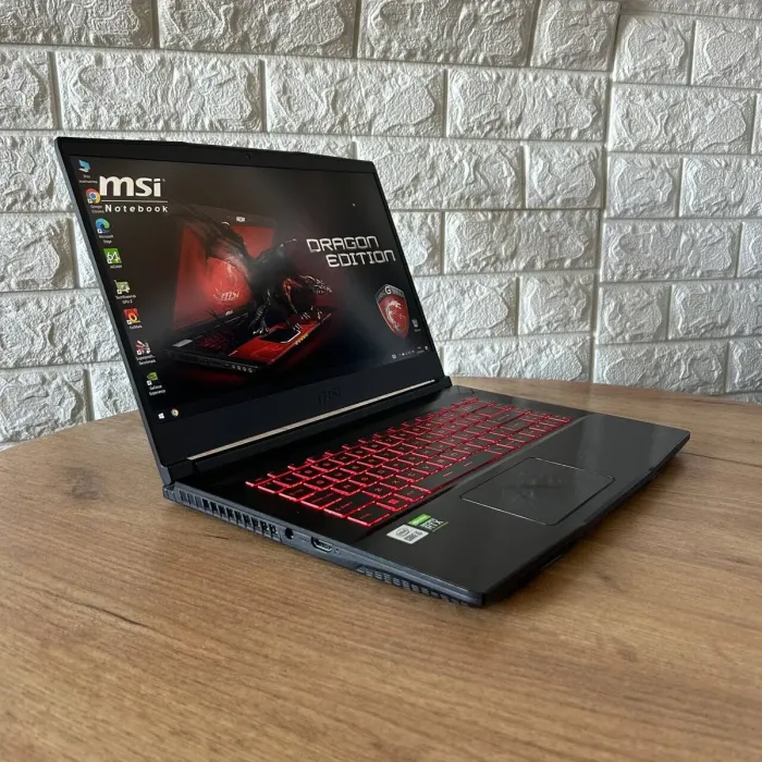 Ігровий ноутбук Б-клас MSI GF65 Thin 10UE / 15.6" (1920x1080) IPS / Intel Core i5-10500H (6 (12) ядер по 2.5 - 4.5 GHz) / 16 GB DDR4 / 512 GB SSD / nVidia GeForce RTX 3060, 6 GB GDDR6, 192-bit / WebCam б/в - зображення 4