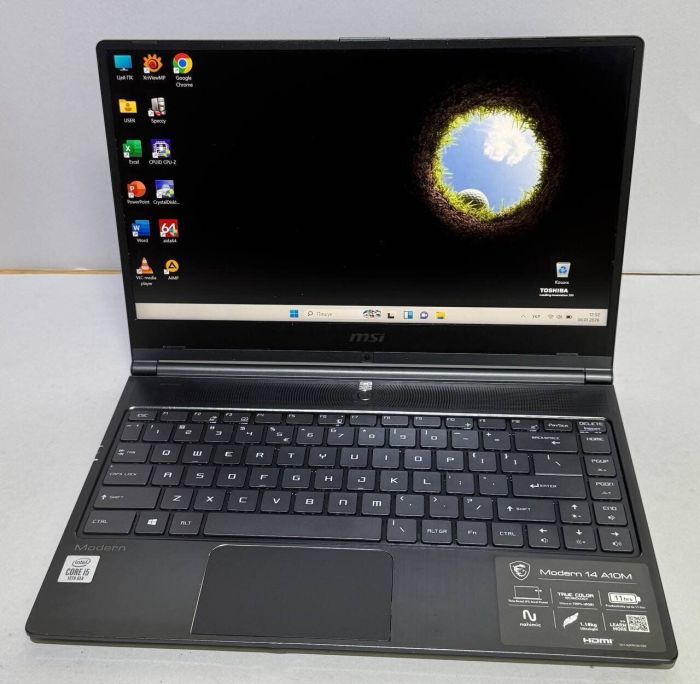 Ультрабук Б-клас Modern 14 MS-14B3 / 14" (1920x1080) TN / Intel Core i5-10210U (4 (8) ядра по 1.6 - 4.2 GHz) / 16 GB DDR4 / 512 GB SSD / Intel UHD Graphics / WebCam б/в - изображение 7