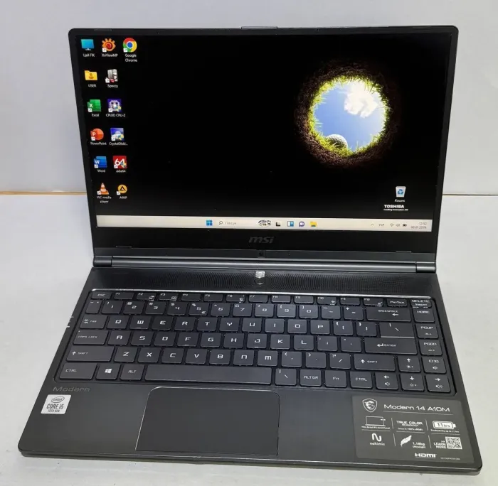 Ультрабук Б-клас Modern 14 MS-14B3 / 14" (1920x1080) TN / Intel Core i5-10210U (4 (8) ядра по 1.6 - 4.2 GHz) / 16 GB DDR4 / 512 GB SSD / Intel UHD Graphics / WebCam б/в - зображення 7