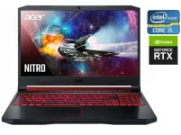 Ігровий ноутбук Acer Nitro 5 AN515-54 / 15.6" (1920x1080) IPS / Intel Core i5-9300H (4 (8) ядра по 2.4 - 4.1 GHz) / 16 GB DDR4 / 480 GB SSD / nVidia GeForce RTX 2060, 6 GB GDDR6, 192-bit / WebCam б/в