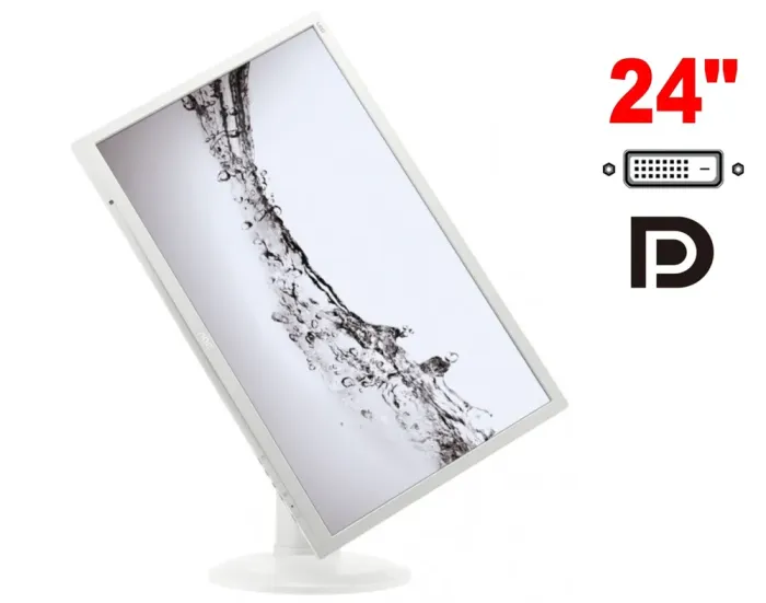 Монітор AOC E2460PQ / 24" (1920x1080) TN / 1x DP, 1x DVI, 1x VGA, 2x Audio / VESA 100x100 / Pivot б/в - зображення 1