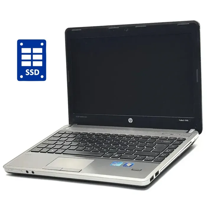 Ноутбук HP ProBook 4340s / 13.3" (1366x768) TN / Intel Core i3-2370M (2 (4) ядра по 2.4 GHz) / 8 GB DDR3 / 160 GB SSD / Intel HD Graphics 3000 / WebCam б/в - зображення 1