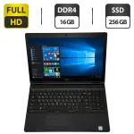 Ноутбук Б-клас Dell Latitude 5580 / 15.6" (1920x1080) TN / Intel Core i5-6300U (2 (4) ядра по 2.4 - 3.0 GHz) / 16 GB DDR4 / 256 GB SSD / Intel HD Graphics 520 / WebCam / Windows 10 Pro б/в