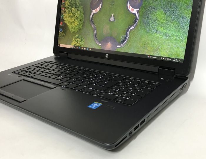 Мобільна робоча станція HP ZBook 17 G1 / 17.3" (1600x900) TN / Intel Core i7-4700MQ (4 (8) ядра по 2.4 - 3.4 GHz) / 16 GB DDR3 / 256 GB SSD / nVidia Quadro K610M, 1 GB GDDR5, 64-bit / WebCam / DVD-ROM / Win 10 Pro б/в - зображення 9