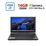 Ігровий ноутбук Dell G7 15 7588 / 15,6" (1920x1080) IPS / Intel Core i7-8750H (6 (12) ядер по 2.2 - 4.1 GHz) / 16 GB DDR4 / 480 GB SSD / nVidia GeForce GTX 1060 Max-Q, 6 GB GDDR5, 192-bit / WebCam б/в