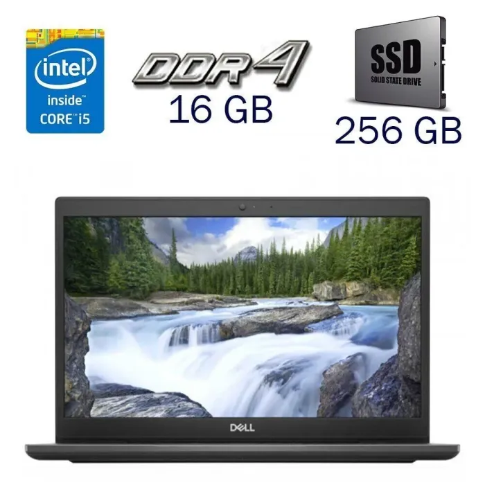 Ультрабук Б-клас Dell Latitude 3420 / 14" (1920x1080) IPS / Intel Core i5-1135G7 (4 (8) ядра по 2.4 - 4.2 GHz) / 16 GB DDR4 / 256 GB SSD / Intel Iris Xe Graphics / WebCam / HDMI б/в - зображення 1