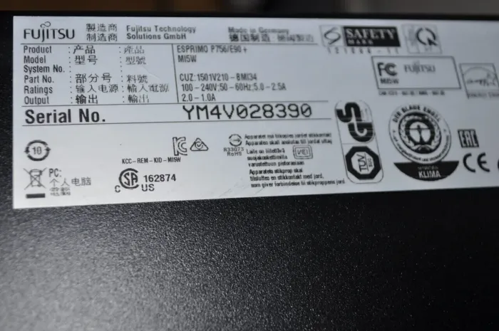 Комп'ютер Fujitsu Esprimo P756 E90 Tower / Intel Core i5-6500 (4 ядра по 3,2 - 3,6 ГГц) / 8 ГБ DDR4 / 4000 ГБ HDD / nVidia GeForce GTX 745, 2 ГБ GDDR3, 128-біт / Windows 10 Pro б/в - зображення 8