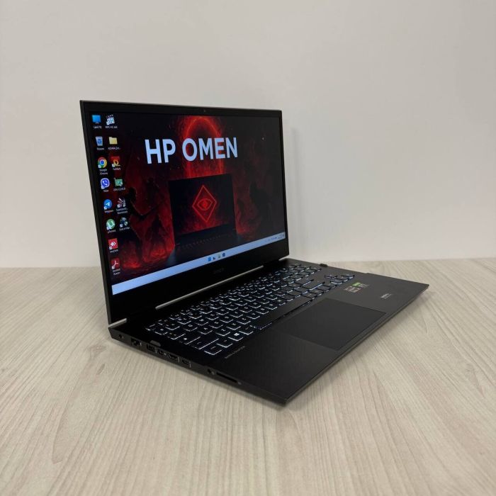 Ігровий ноутбук HP Omen 16-c0037nf / 16.1" (1920x1080) IPS / AMD Ryzen 7 5800H (8 (16) ядер по 3.2 - 4.4 GHz) / 32 GB DDR4 / 1000 GB SSD NVMe / nVidia GeForce RTX 3070, 8 GB GDDR6, 256-bit / WebCam б/в - зображення 4