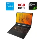 Ігровий ноутбук Asus TUF FX506L / 15.6" (1920x1080) IPS / Intel Core i5-10300H (4 (8) ядра по 2,5 - 4,5 ГГц) / 8 ГБ DDR4 / 240 ГБ SSD / nVidia GeForce GTX 1650 Ti, 4 ГБ GDDR6, 128-біт / WebCam б/в