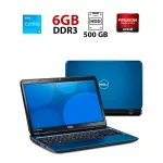 Ноутбук Б-клас Dell Inspiron 5521 / 15.6" (1366x768) TN / Intel Core i3-3217U (2 (4) ядра по 1.8 GHz) / 6 GB DDR3 / 500 GB HDD / AMD Radeon HD 7670M, 2 GB DDR3, 128-bit / WebCam / АКБ не тримає б/в