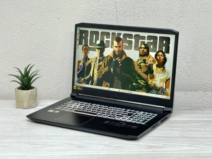 Ігровий ноутбук Б-клас Acer Nitro 5 AN517-52 / 17.3" (1920x1080) IPS / Intel Core i5-10300H (4 (8) ядра по 2.5 - 4.5 GHz) / 16 GB DDR4 / 512 GB SSD M.2 / nVidia GeForce RTX 3060, 6 GB GDDR6, 192-bit / WebCam / Win 11 Home б/в - зображення 4