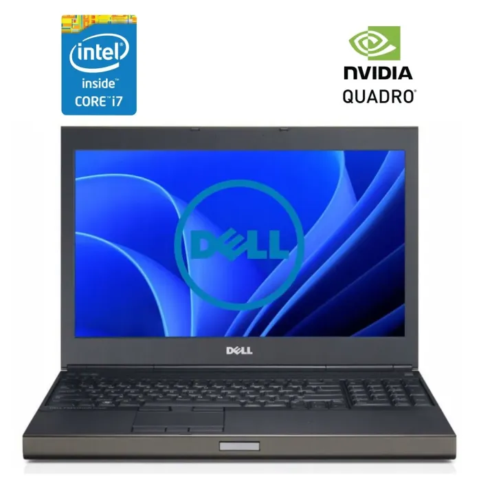 Мобільна робоча станція Dell Precision M6600 / 17,3" (1920x1080) TN / Intel Core i7-2620M (2 (4) ядра по 2,7 - 3,4 ГГц) / 8 ГБ DDR3 / 256 ГБ SSD / nVidia Quadro 3000M, 2 ГБ GDDR5, 256-біт / DVD-ROM б/в - зображення 1