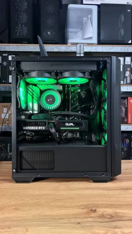 Збірка під замовлення: комп'ютер MSI MAG Forge M100R Black Tower / Intel Core i5-12400F (6 (12) ядер по 2.5 - 4.4 GHz) / 32 GB DDR5 / 1000 GB SSD M.2 / nVidia GeForce RTX 5060, 8 GB GDDR7, 128-bit / 650W - зображення 6