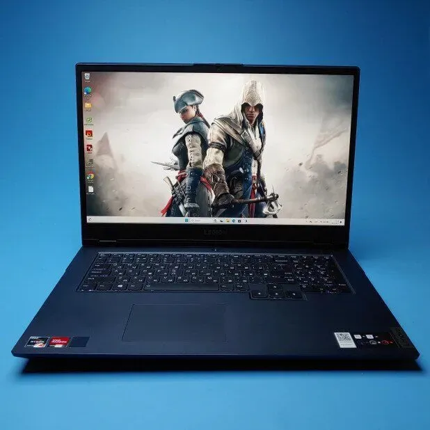 Ігровий ноутбук Б-клас Lenovo Legion 5 17ACH6H / 17.3" (1920x1080) IPS / AMD Ryzen 7 5800H (8 (16) ядер 3.2 - 4.4 GHz) / 16 GB DDR4 / 1000 GB SSD / nVidia GeForce RTX 3060, 6 GB GDDR6, 192-bit / WebCam / Win 11 Home б/в - зображення 2