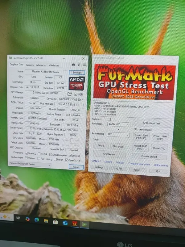 Комплект ПК: Lenovo ThinkCentre M800 Tower / Intel Core i5-6400 (4 ядра по 2.7 - 3.3 GHz) / 16 GB DDR4 / 480 GB SSD + 500 GB HDD / AMD Radeon RX 550, 4 GB GDDR5, 128-bit / DVD-ROM + Монітор LG 24MB37PM-B / 24" (1920x1080) IPS б/в - зображення 8